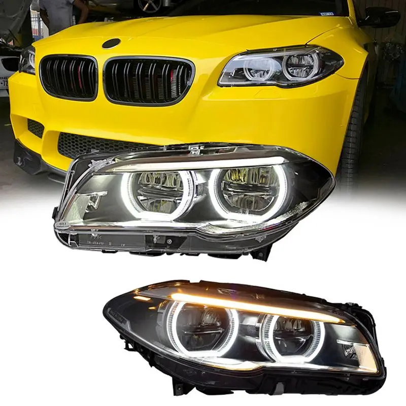 Car Led Headlights Assembly For BMW F10 F18 2011-2017 5-Series 520 525 530 535 Accessories Front DRL Lights Plug And Play