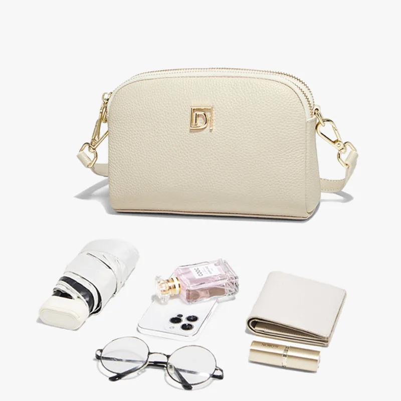 FOXER Lady's Shoulder Bag Genuine Leather Casual Crossbody Bag Solid High Quality Commute Mother's Day Gift image 5
