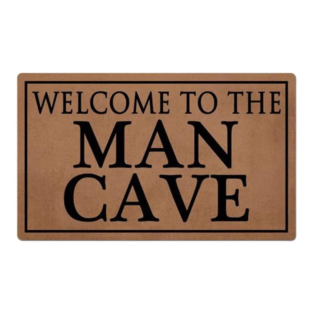 Kitchen Floor Mats Non Slip Welcome to The Man Cave design Doormat for Entrance door rug mat Christmas Decorations