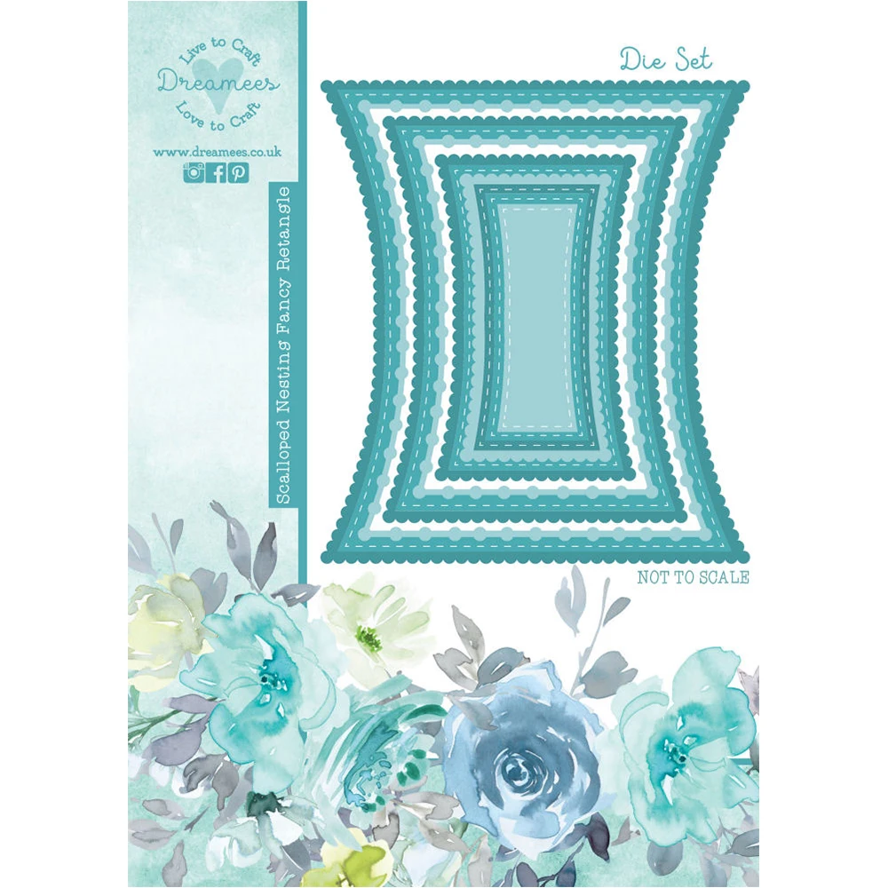 July 2026 New Dreamees Vintage Floral Border Dies & Xmas Sentiment Stamp Metal Cutting Dies DIY Handmade Photo Album Scrapbook image 3
