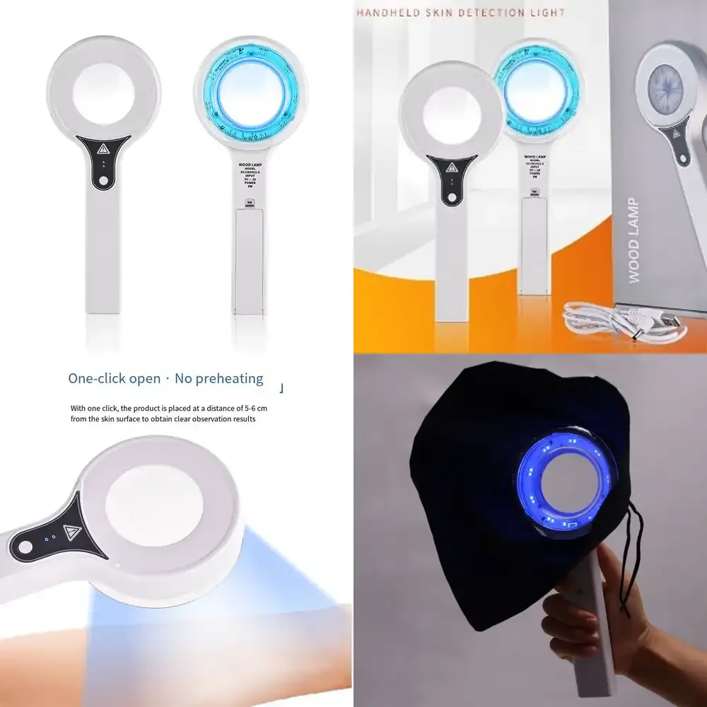 

Medical UV Light Facial Woods Lamp Scope Analysis for Examination and Diagnosis