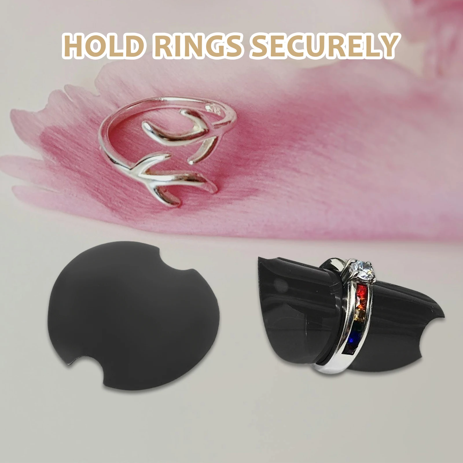 

100 Pcs Display Storage St Collector Retail Jewelry Holder Black Clear Round Plastic Card Rack Showcase ganizer