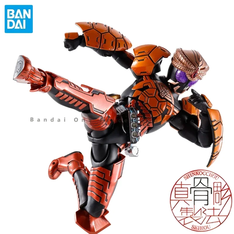 In Stock Original Bandai SHF Kamen Rider OOO Snake, Turtle and Crocodile Team Action Figure Anime Toy Gift Model