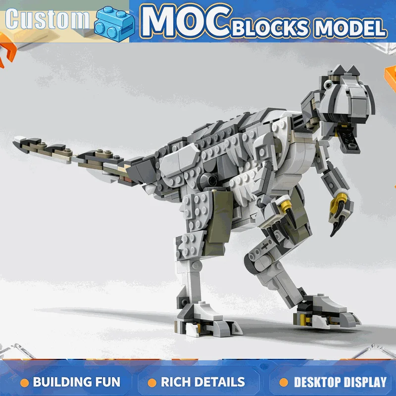 464Pcs Dinosaur Creature Model Building Blocks Custom Puzzle DIY Creative Assembly Educational Toy Birthday Gift Display Series