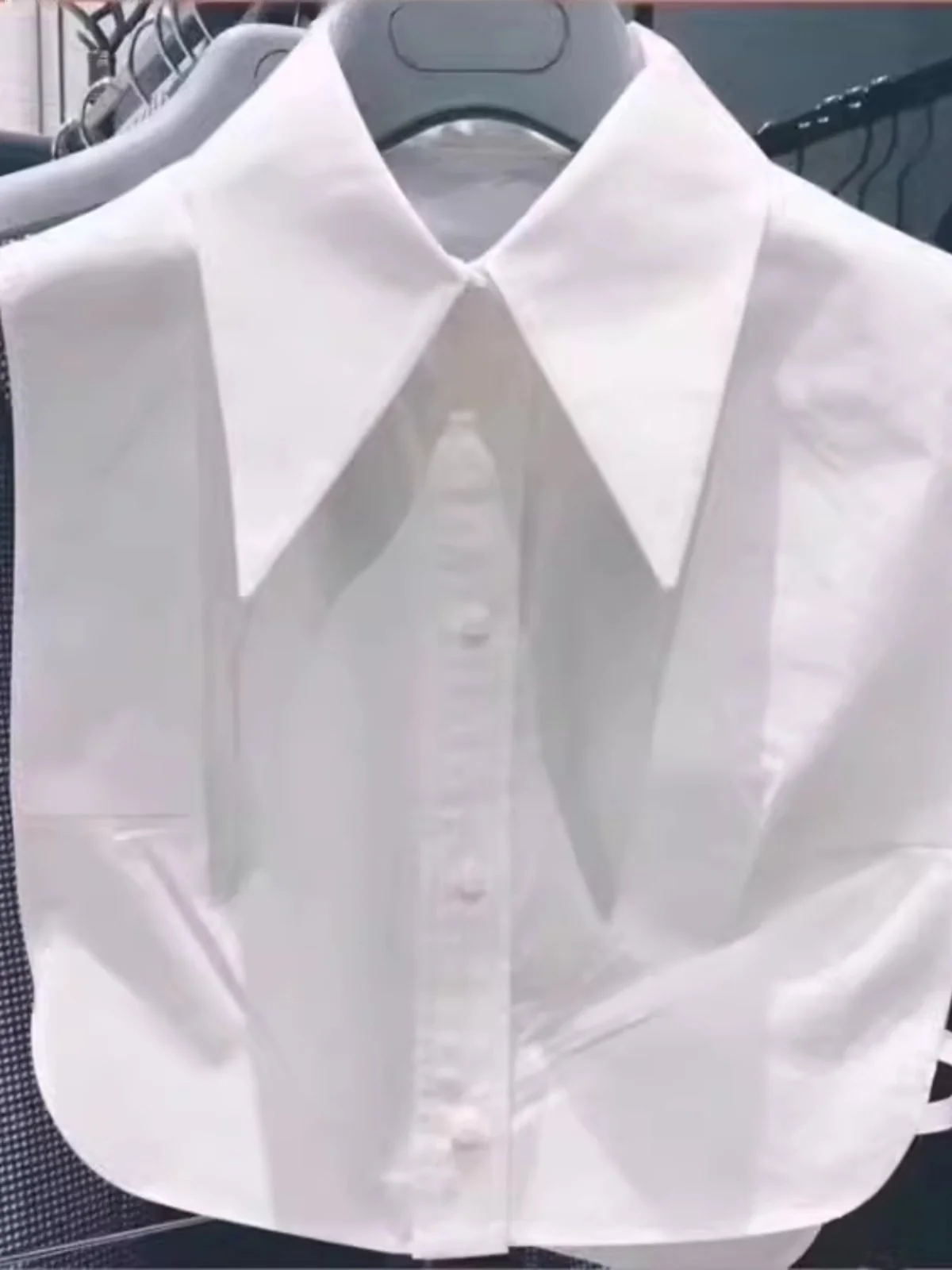 amashi-pure-cotton-short-shirt-collar-women's-base-layer-spring-autumn-versatile-fake-collar-business-style-xl-size-china-made