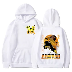 Neue Anime Agatsuma Zenitsu bedruckte Hoodies Frauen Männer Sweatshirt Kapuze Casual Tops Langarm Pullover