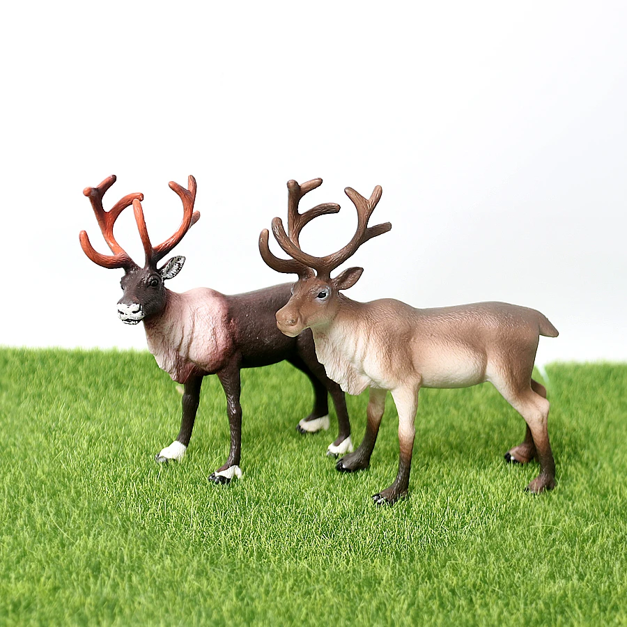 Simulation Woodland Animal Deer ,Moose,Elk,Reindeer,Alpaca,Kudu Model Figurines Cake Toppers Collection Figure Christmas Gift