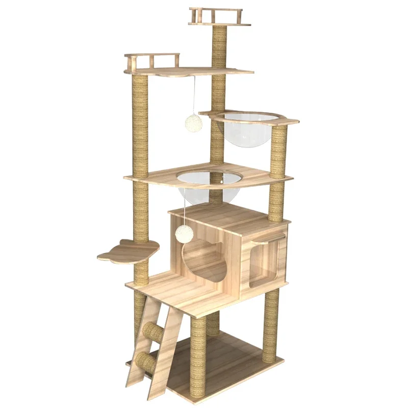 

Cat climbing frame, cat nest, tree, integrated space capsule, jumping platform, scratch frame, scratch board,