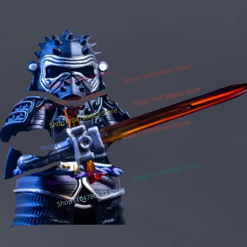 MOC اللبنات أنيمي لعبة نموذج الجمعية الساموراي درع الأسلحة الملحقات مجموعة من اللعب هدايا العيد