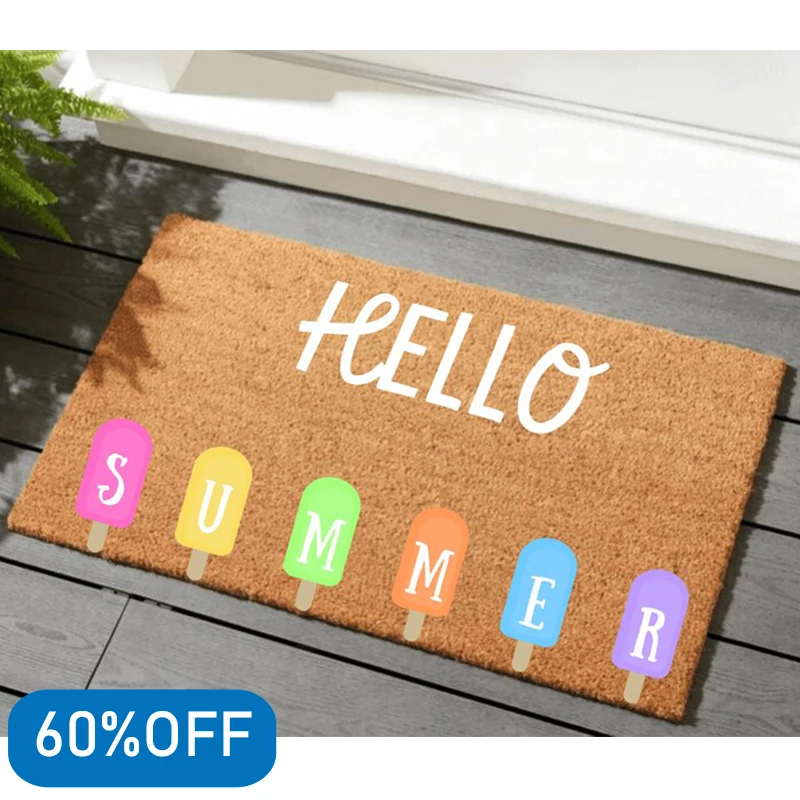 

Personalized Summer Doormat - Adorable Welcome Mat for Outdoor/Indoor Unique Housewarming Seasonal Home Decor 40x60cm