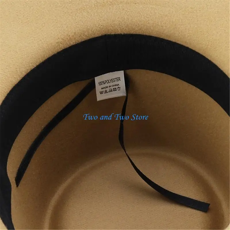 Hx6f قبعات رعاة البقر الأنيقة ديكور القماش المتنفس المريح مريح ملحق مهرجان في الهواء الطلق ملحق في الهواء الطلق #4