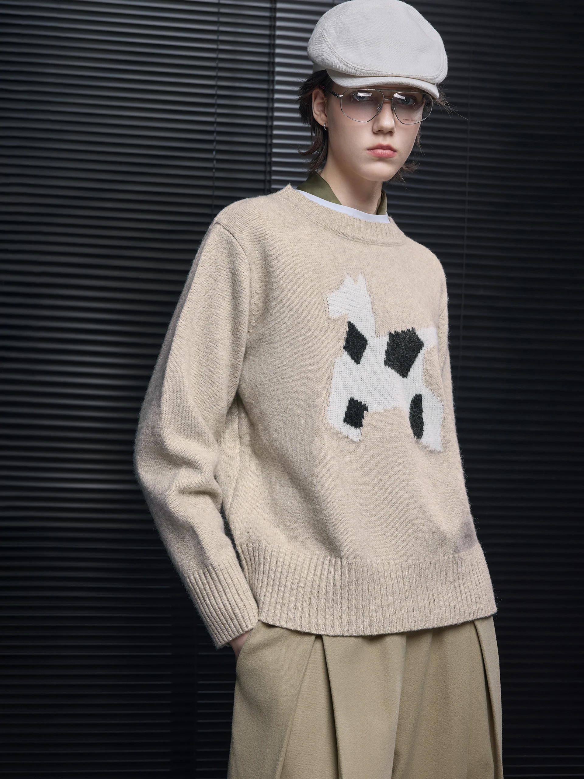 

Женский трикотаж с принтом Oats round Ne Lazy Faion, высококачественное ощущение Ultra Alliance, осеннее новое поступление, уличное платье Lo...