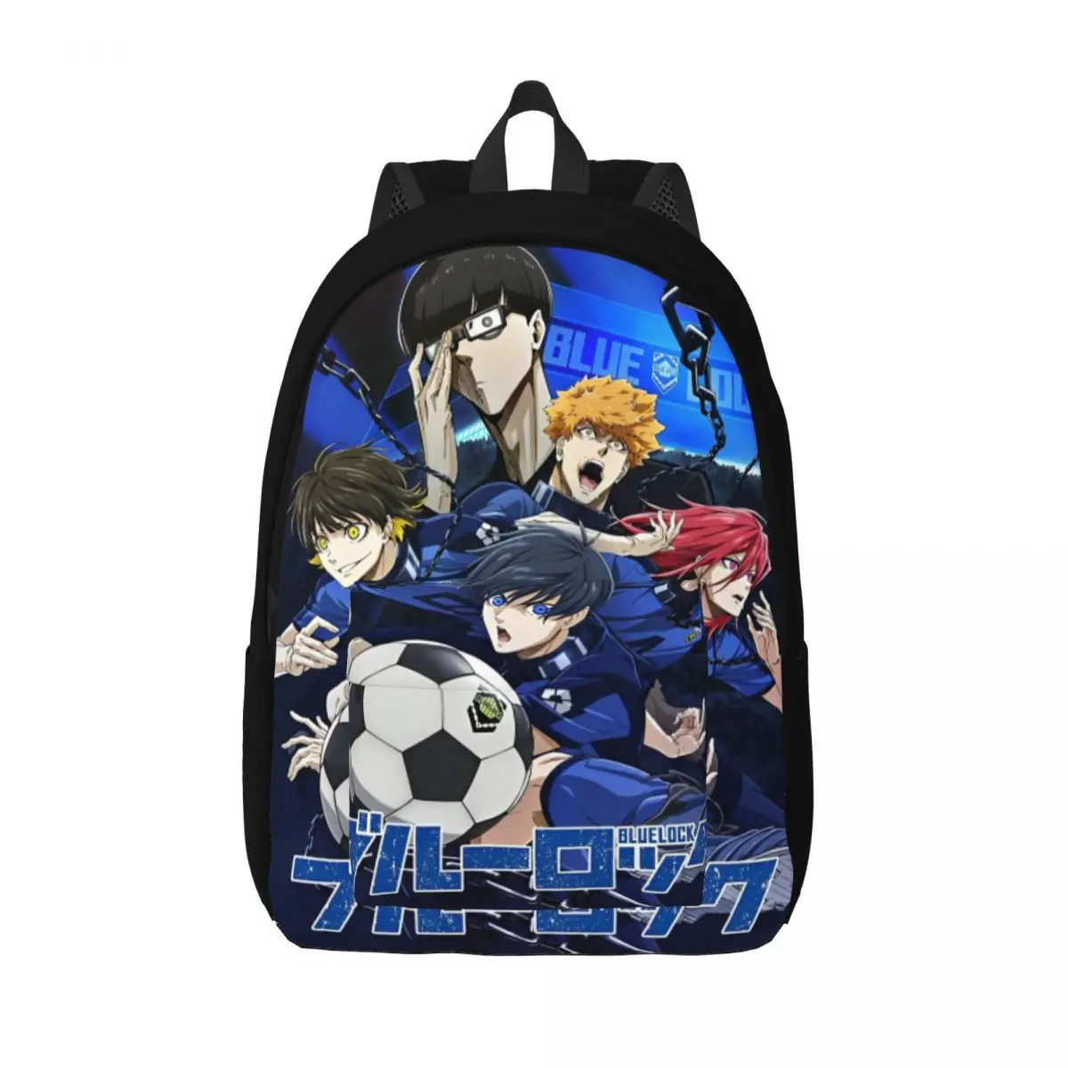 

Blue Lock Casual Backpack Gift Student Work Soccer Sports Anime Daypack for Men Women Laptop Shoulder Bag