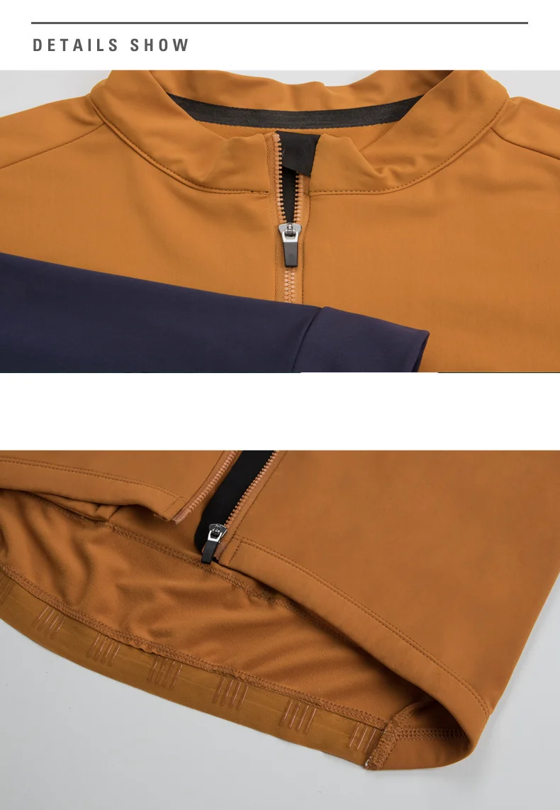 Spexcell Rsantce 2023 Winter Thermische Fleece Radfahren Jersey Top MTB Fahrrad Outdoor herren Fahrrad Kleidung Lange Hülse Hemd Uniform – Detail 9