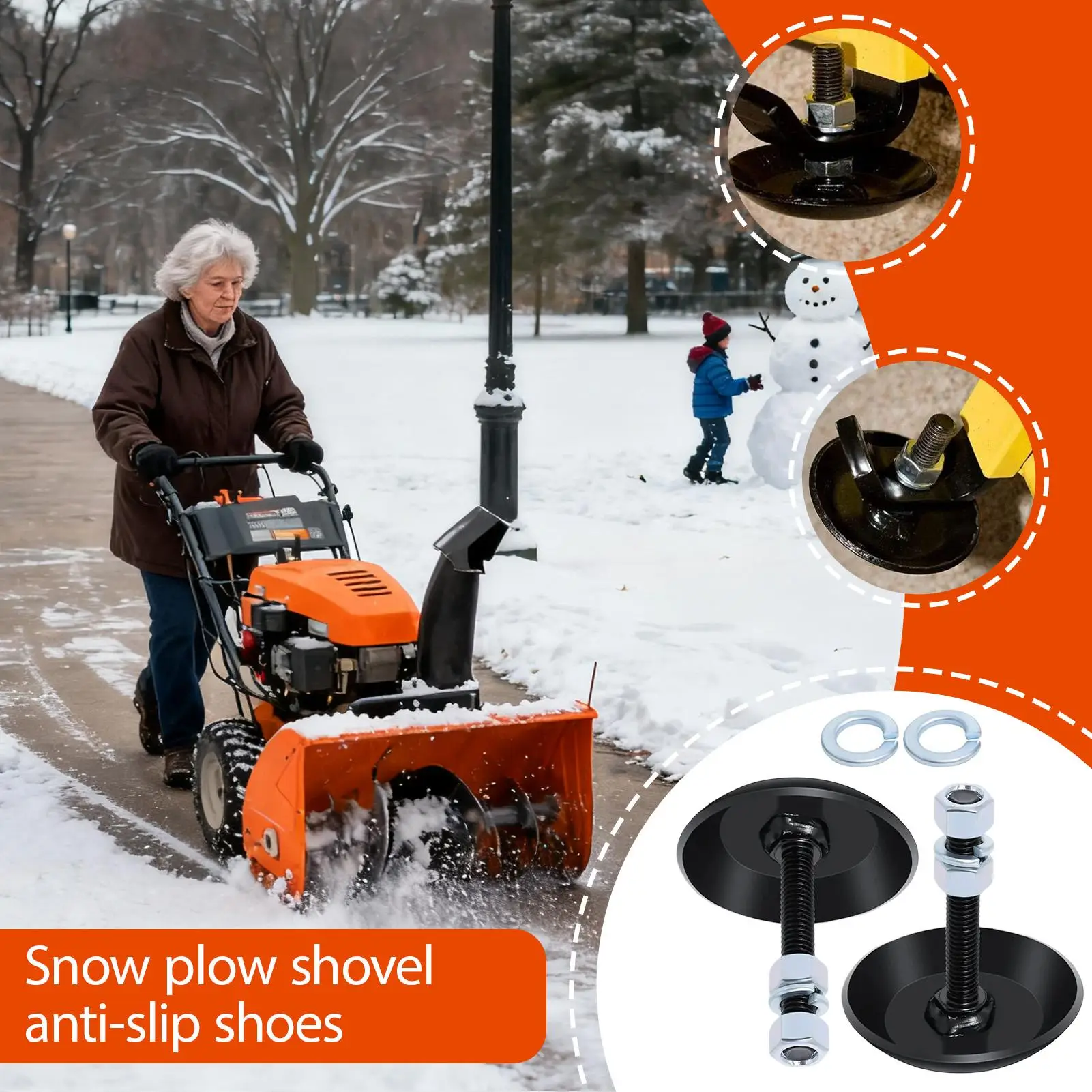 Sneeuwploeg Skid Schoenen Voor Grind Zware Antislip Accessoires Sneeuwploeg Slijtage Onderdelen Voor Boeren Rijbaan Onderhoud