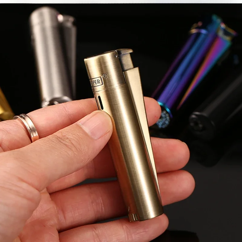 

Clipper Lighter with Gift Box, Windproof Jet Flame Torch Lighter for Cigarette Accessories, Full Metal Design Butane Lighter
