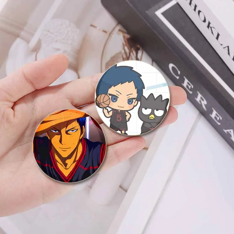 58/44/32mm Anime Kuroko's Basketball Creative DIY Badge Tinplate Plastic Pin Button Brooch for Backpack Accessories Jewelry Gift - Image 4