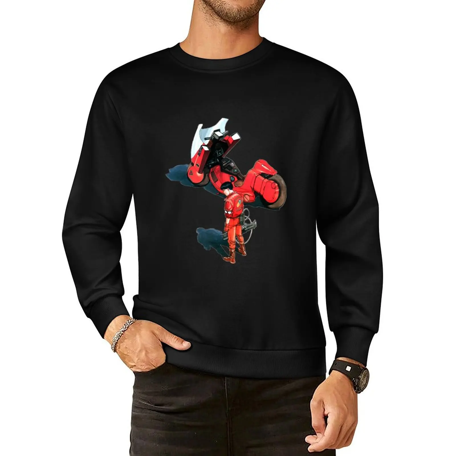 

Kaneda from Akira manga and movie Pullover Hoodie autumn clothes anime clothing men's winter sweater sweatshirts