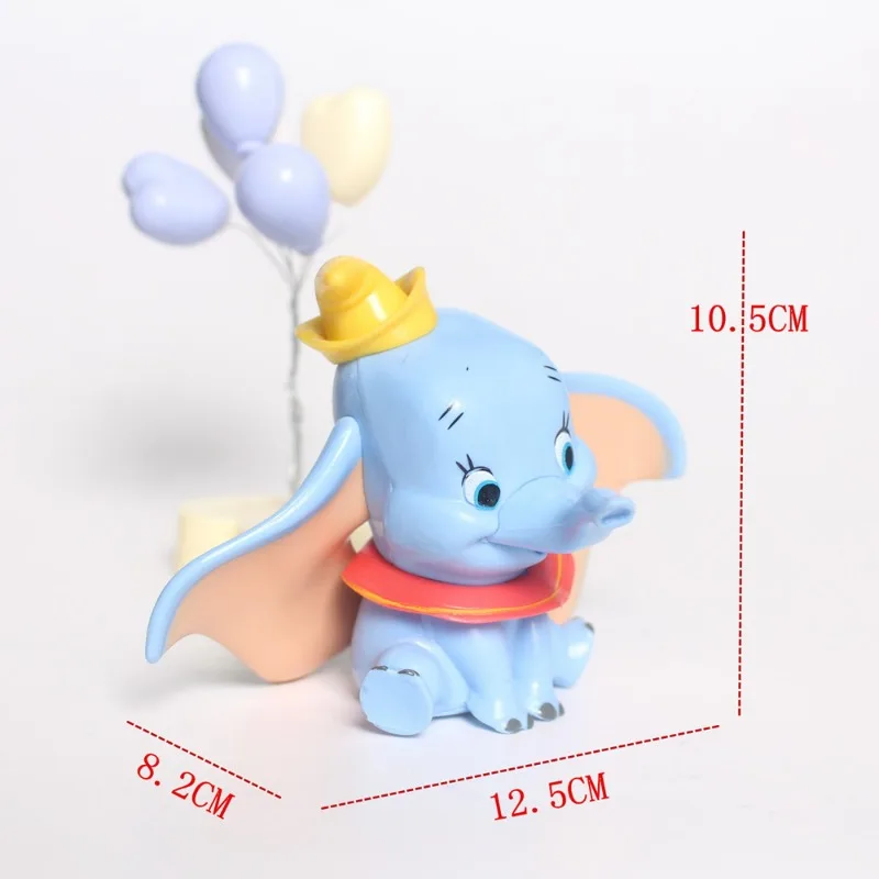 ديزني الكرتون الشكل دامبو الفيل البلاستيكية عمل الشكل سطح المكتب زخرفة كعكة الديكور هدايا عيد ميلاد الأطفال اللعب