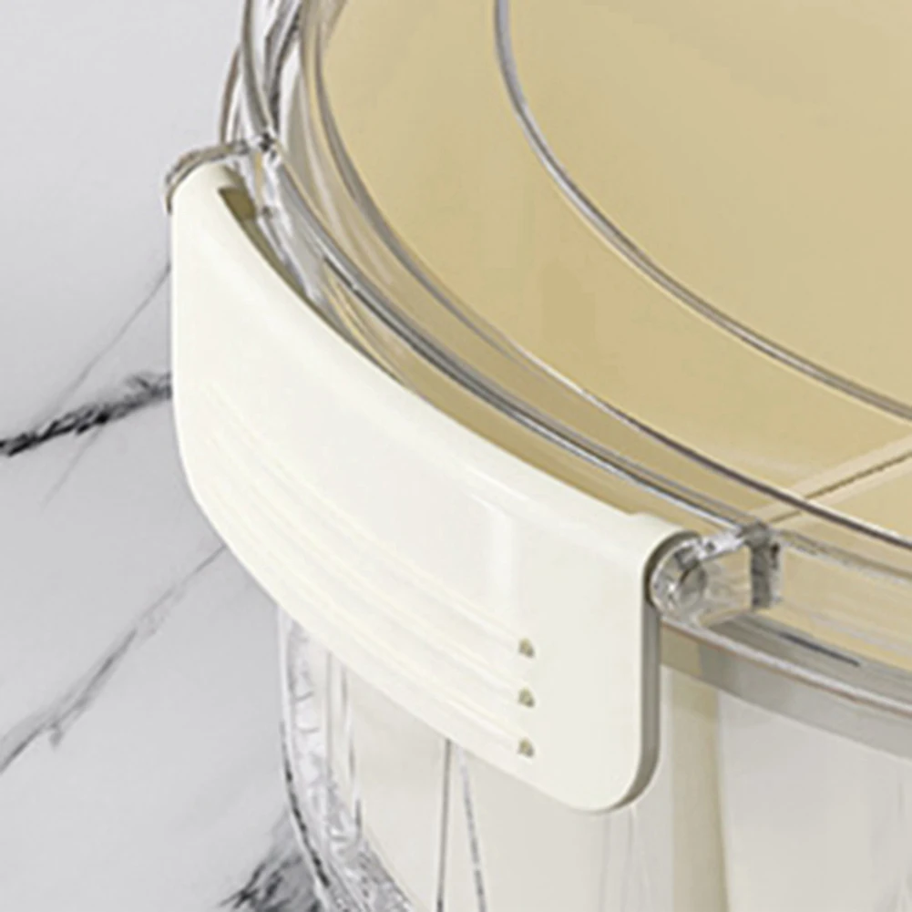 

Six-Grid Rotating Snack Box Container With Handle Kitchen Sealed Spice Storage Box Transparent Dried Fruit Snack Tray