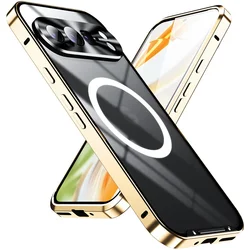 Metal Magnetic Magsafe Case For Google Pixel 9 10 Pro XL Aluminium Alloy Camera Protection Cover For Pixel 10 pixel9 Pro XL Case