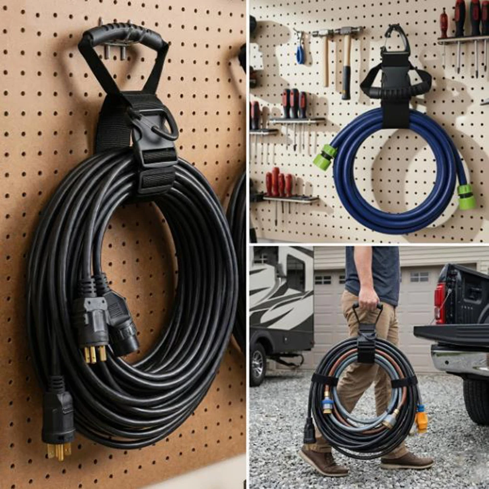 1Pc Cable Tie Strap, Gardening Hose Strap, Adjustable Home Heavy-Duty Extension Strap, Multifunctional Cable Organizer Strap S004272