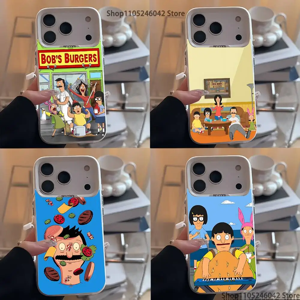 

Anime B-Bobs B-Burgers White Matte Shockproof CoverPhone Case For iPhone 17,16,15,14,13,12,11,Pro,XS,Max,Plus,Mini,SE4,E