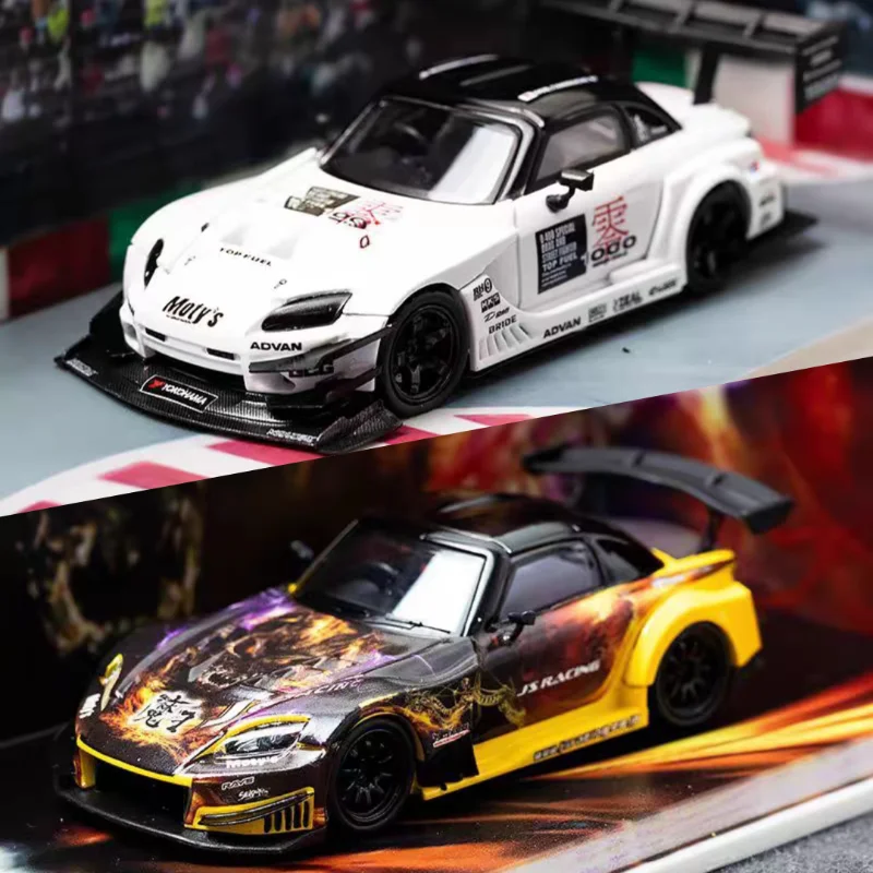 

MJ 1:64 Scale Honda S2000 Racing Car North Show Limited Edition Resin Car Model Collectible Toy Gift Souvenir Display