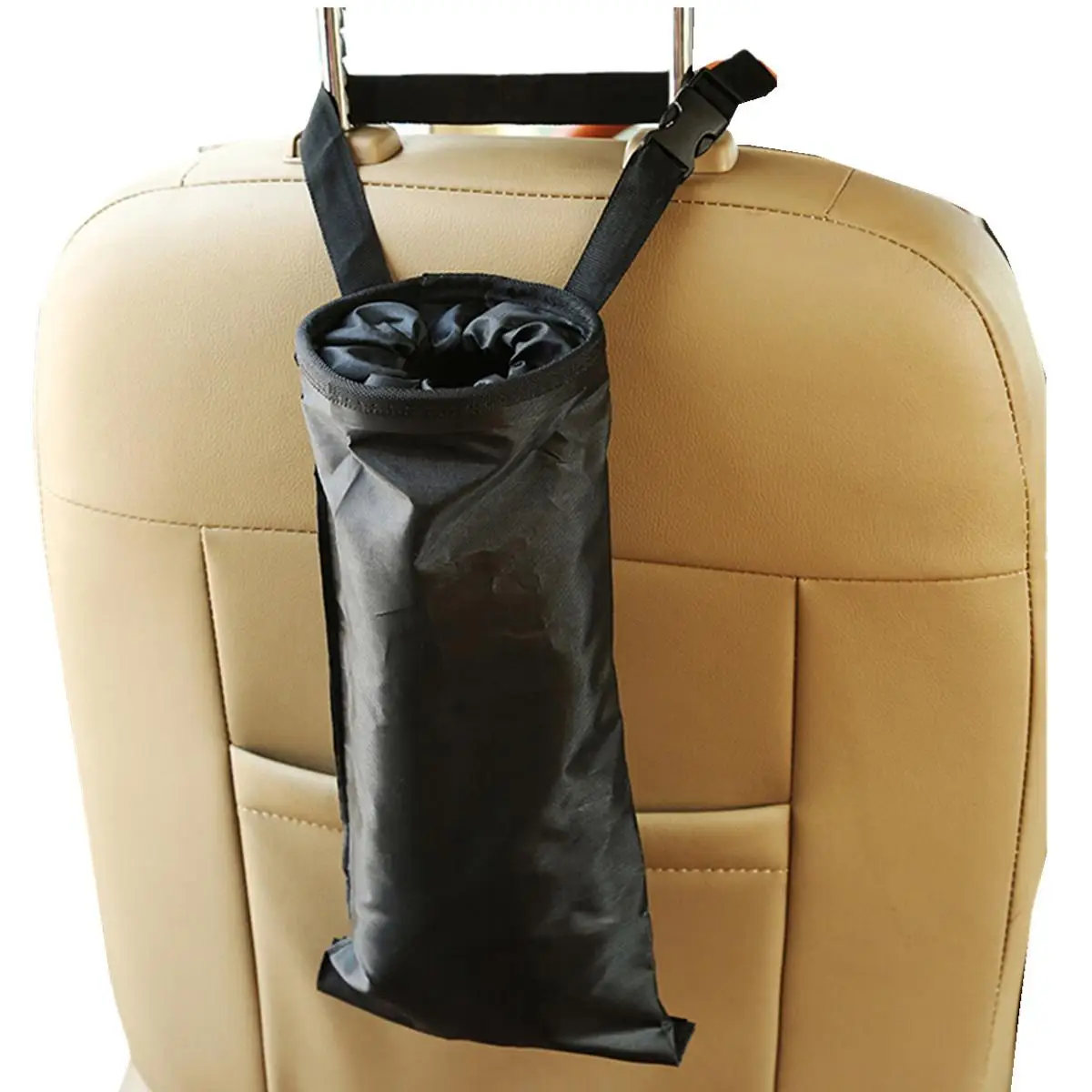 

2pcs Car Vehicle Headrest Litter Trash Garbage Bag Auto Seat Back Litter Organizer