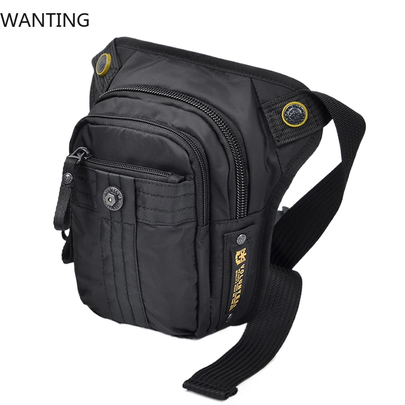 

Men Oxford Waist Pack Belt Thigh Bag Motorcycle Rider Waterproof Travel Military Assault Messenger Hip Drop Fanny Leg Bag