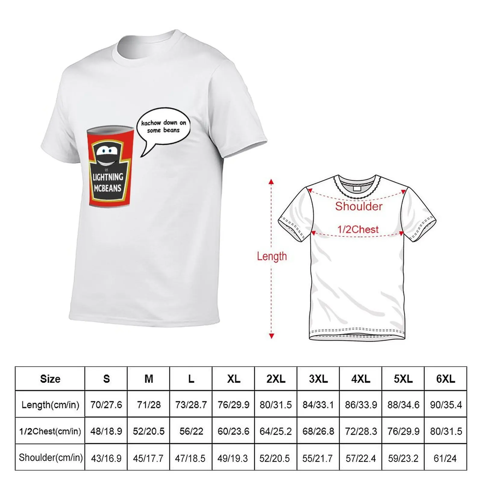 Lightning McBeans T-Shirt anime t shirts for man man t shirts graphic T-Shirt