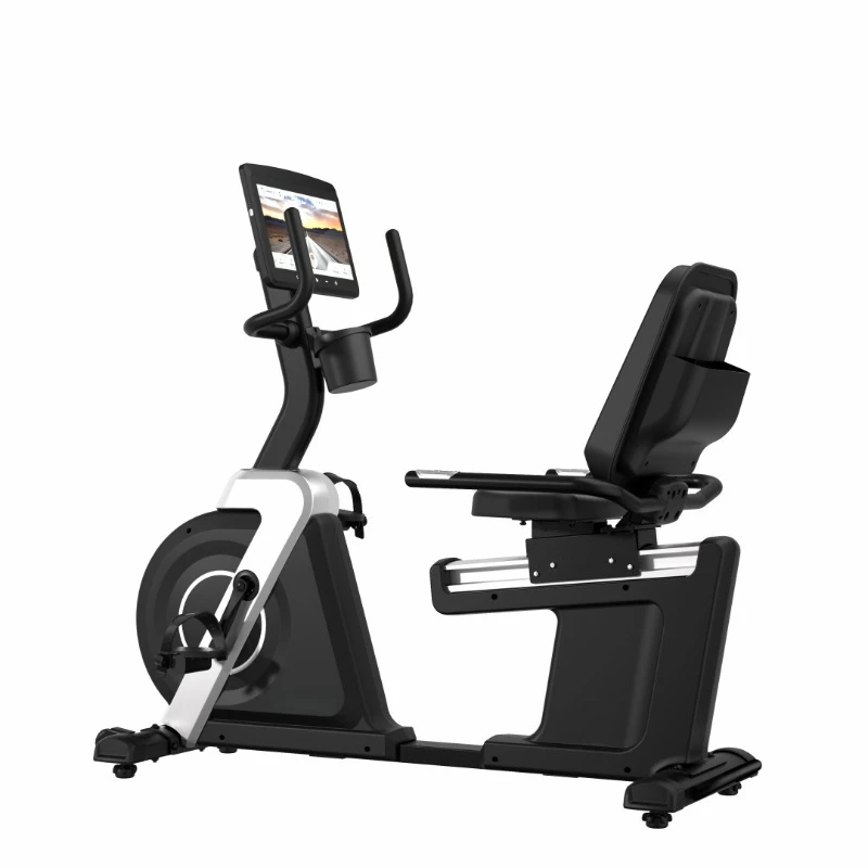 Commercial horizontal exercise bike 32-speed magnetic control gym special rehabilitation training equipment