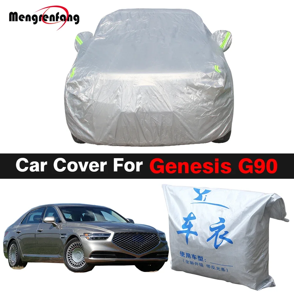 

For Genesis G90 EQ900 Thick Car Cover Automatic UV Protection, Sunscreen, Rain and Snow Dust Cover Windproof