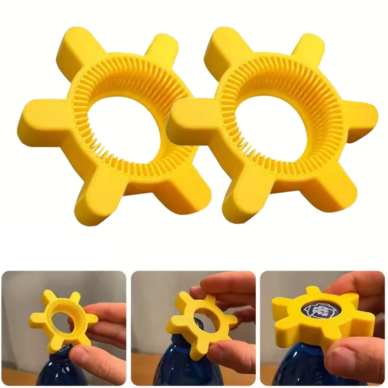 Unique Multi function Bottle Cap Opener Plastic Rotary Twist Bottle Opener Kitchen Bar Tool for Home Daily Use