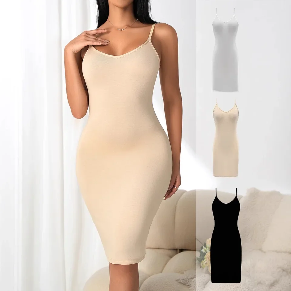 

Summer Sexy Sling Dress Strap Dress Solid Color Mini Dresses for Women
