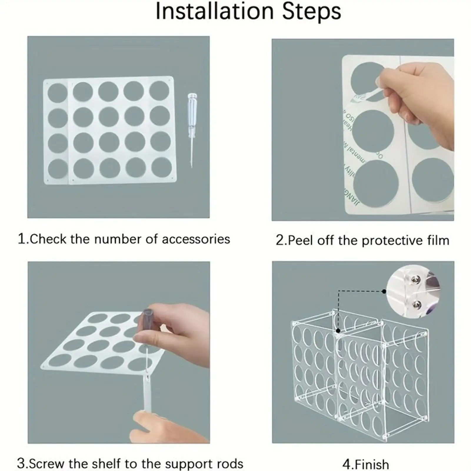 كرافت لفة حامل 2 قطع واضح الاكريليك عرض قوس 16 حفرة كرافت ورقة لفة حامل لتنظيم سطح المكتب الفن استوديو