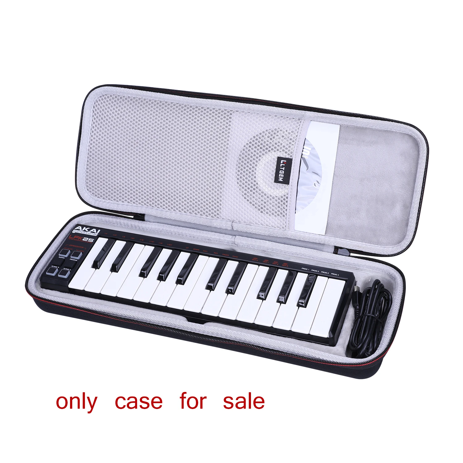 LTGEM Hard Case for Korg nanoPAD2 Slim-Line USB MIDI Pads/Korg nanoKONTROL2 Slim-Line USB Control Surface/Korg 25-Key Midi