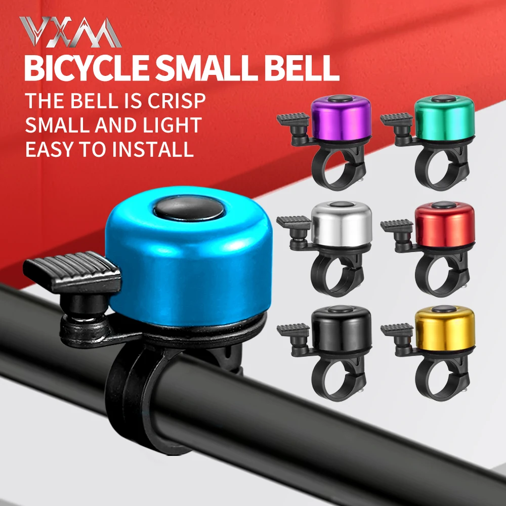 VXM Bicycle Bell MINI Aluminum Alloy Bike Ring Bell Safety Warning Alarm Loud Sound Handlebar Bell MTB Horn Cycling Accessories