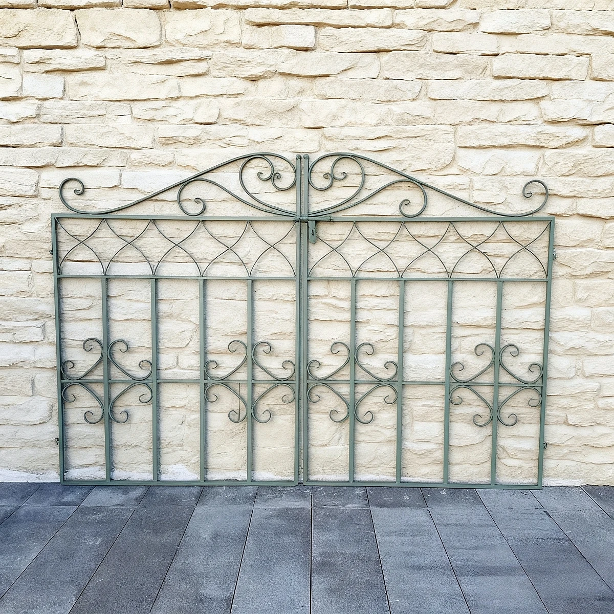 النمط الأوروبي منحوتة خمر الحديد المطاوع فيلا حديقة فناء مدخل بوابة سياج الدرابزين الحديد الفن الراقية بوابة الإبداعية #1