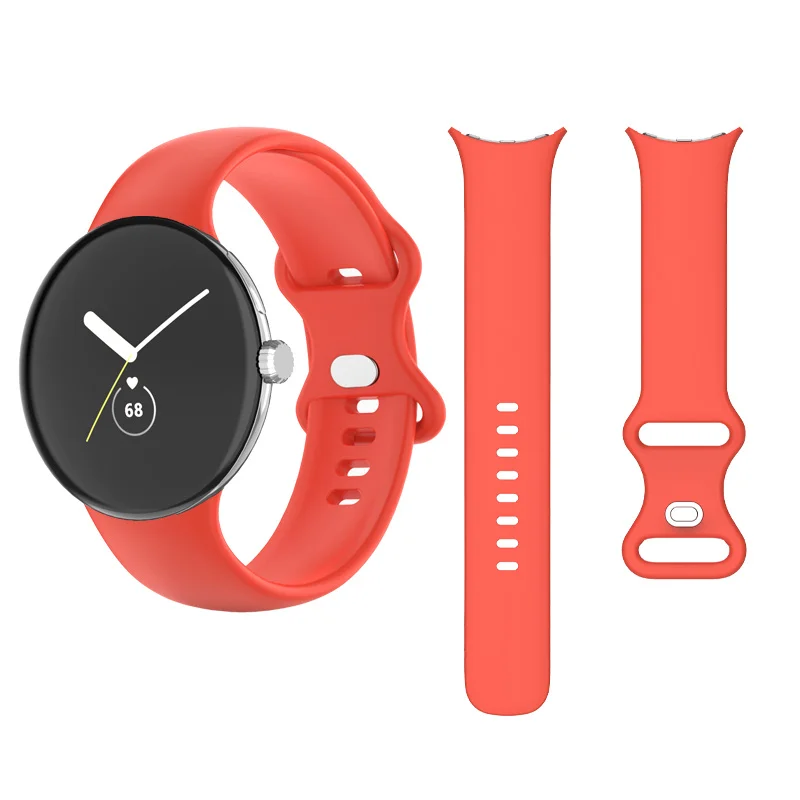 حزام سيليكون لجوجل بكسل ووتش 2 ، معصمه ، الفرقة الناعمة ، سوار بديل ، الملحقات الرياضية