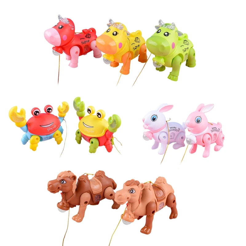 

Electric Walking Animal Toy Leash LED Musical Animal Toddler Birthday Gift G99C
