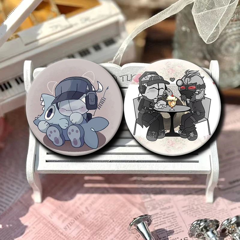 Interesting Cartoon Animals Brooches MADNESS COMBAT Hank Sharkrobot Cute Series Pins Funny Badge Backpack Clothes Gift Accessory