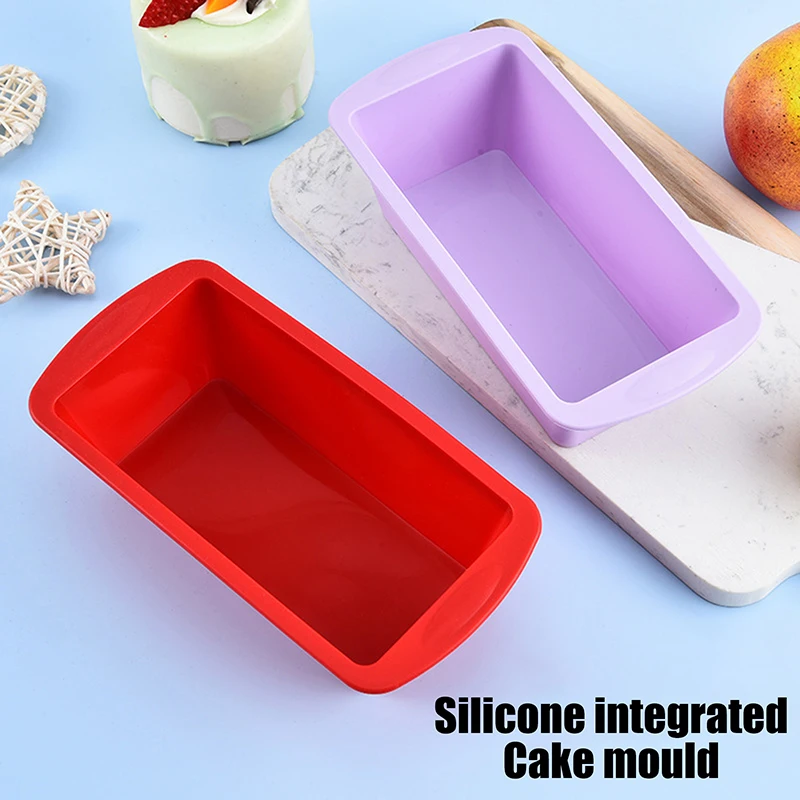 1Pc Mini Toast Silicone Mold Rectangular Cake Pan Cheese Cake Mold Bake Mold Bread Baking Tray