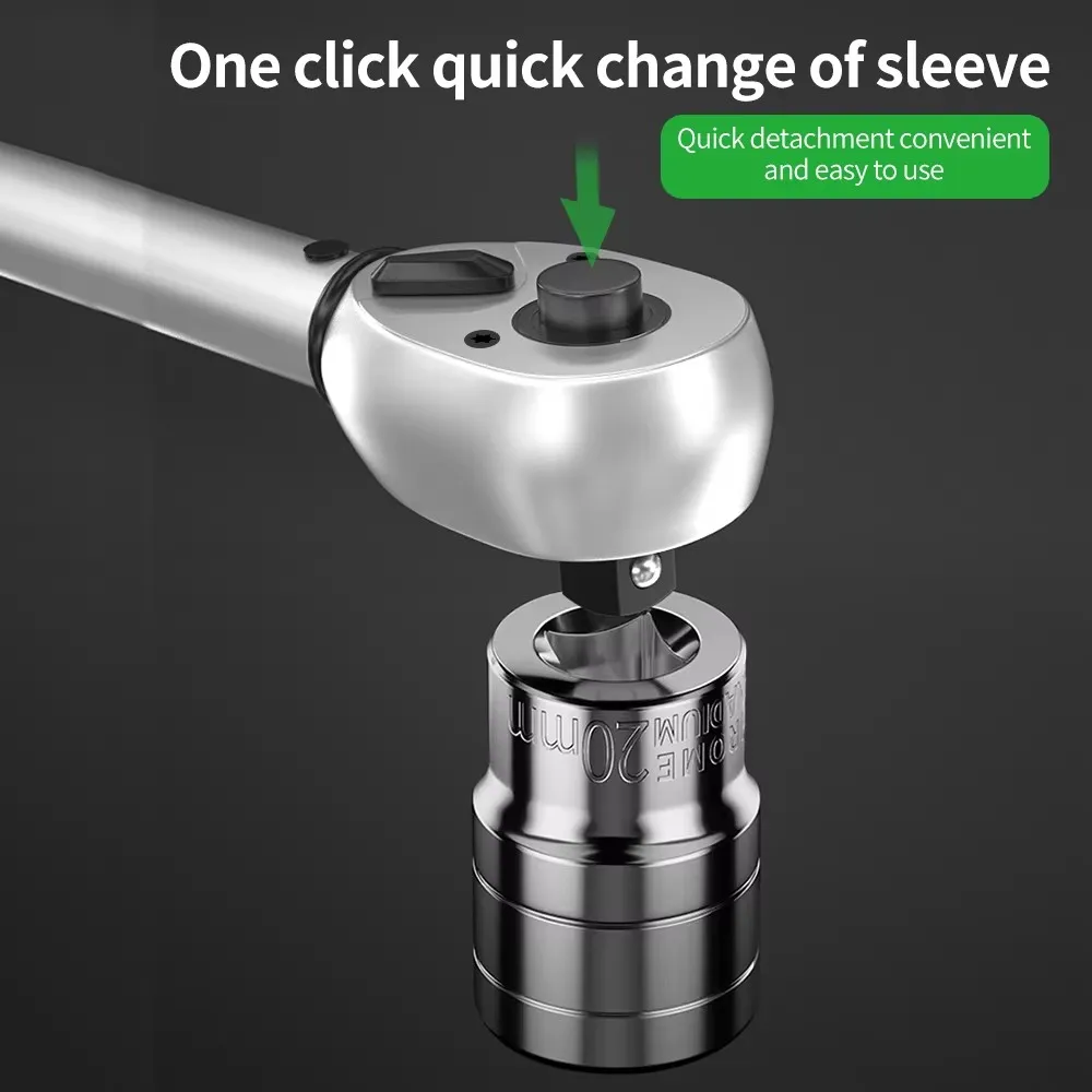 Chiave dinamometrica da 2,5-30N.m 10-120N.m 50-350N.m Chiave dinamometrica a testa quadrata da 1/4 3/8 1/2 pollice ± 3% Chiave dinamometrica ad alta precisione Professionale