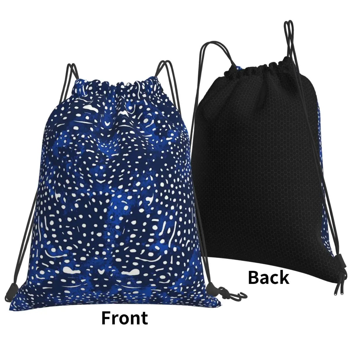 

Whale Shark Skin Design Backpacks Fashion Drawstring Bags Shoes Bag Book Bags for Man Woman Students