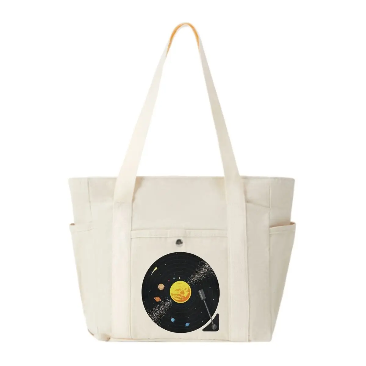 

Cosmic Vinyl Record Art Graphic Single Handbag Shoulder Bag Campus Student Tote School Bag