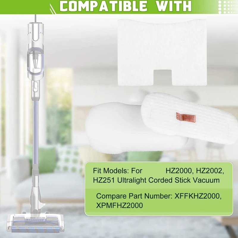 فلتر بديل متوافق مع سمك القرش ، HZ2000 ، HZ2002 ، قمة الرأس ، خفيفة الوزن ، Duoclean Powerfins ، عصا حبال ، فراغ