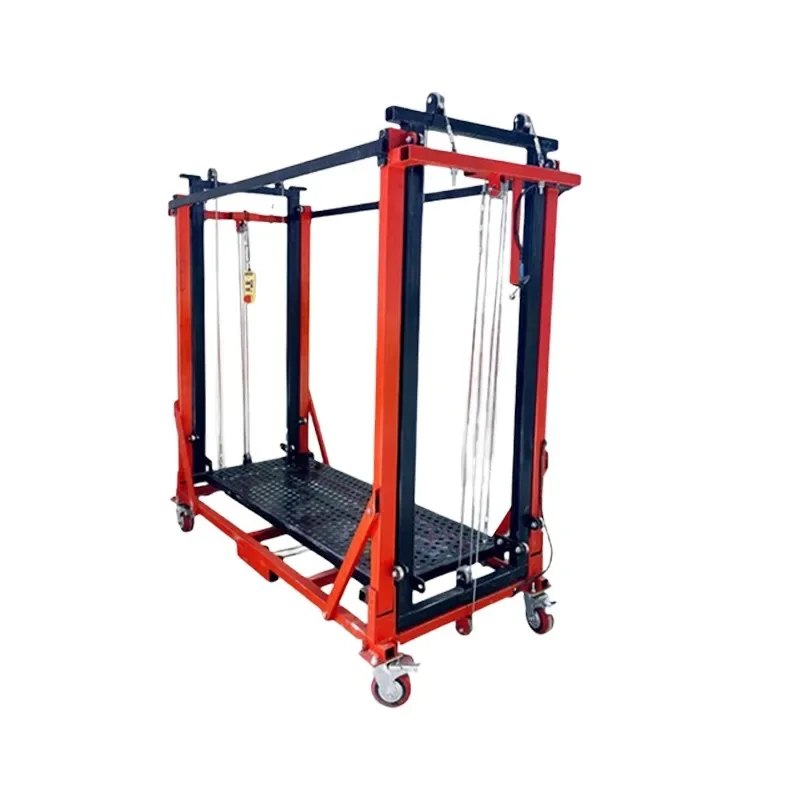 屋内外兼用ポータブル昇降足場　高さ2～8メートル　耐荷重600KG　電動はしご　装飾用モバイル　カスタマイズ可能