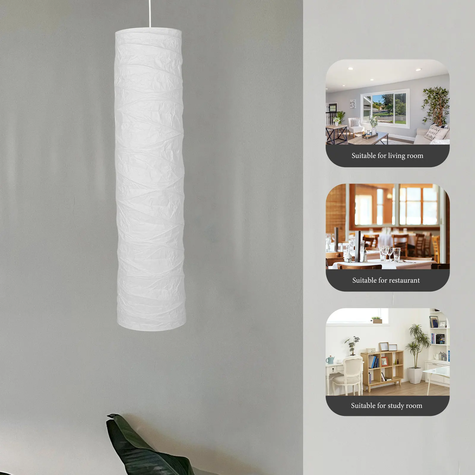 

Modern Paper Floor Lamp Shade Replacement Lightweight Foldable Design for Standing Lamp Cozy Atmosphere Soft Diffused