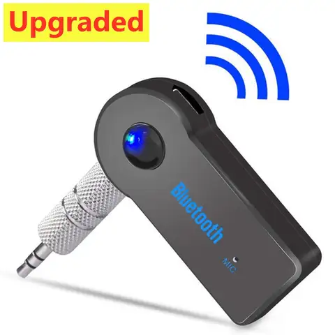 Aux Car Bluetooth 5.0 Receptor Automóvel, 3.5mm, 3.5 AUX Jack, Estéreo, Música, Transmissor Áudio, Alto-falante, Adaptador Sem Fio com Microfone